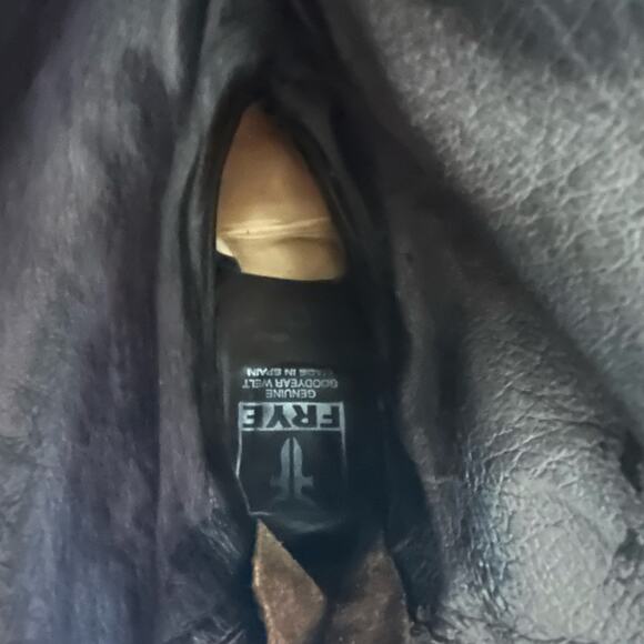 Frye Over the Knee Studded Boots Crackle Leather | Brown | SZ 9 - Picture 10 of 11